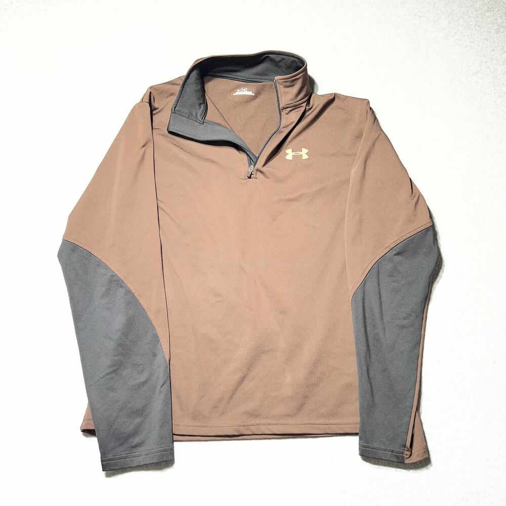 Womens Size Small Under Armour Lightweight Shirt Long Sleeve Brown